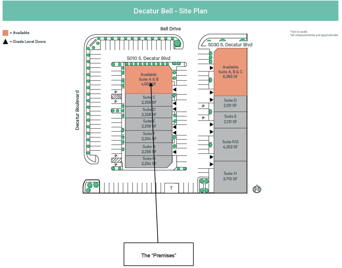 5010 S Decatur Blvd, Las Vegas, NV for lease Site Plan- Image 1 of 17