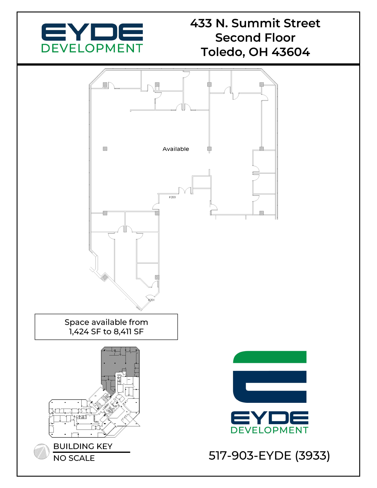 433 N Summit St, Toledo, OH for lease Floor Plan- Image 1 of 1