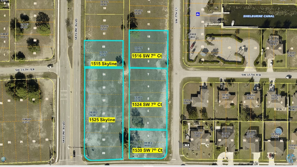 1525 Skyline Blvd, Cape Coral, FL for sale - Plat Map - Image 2 of 3
