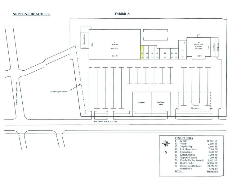 500-580 Atlantic Blvd, Neptune Beach, FL for lease - Site Plan - Image 3 of 6