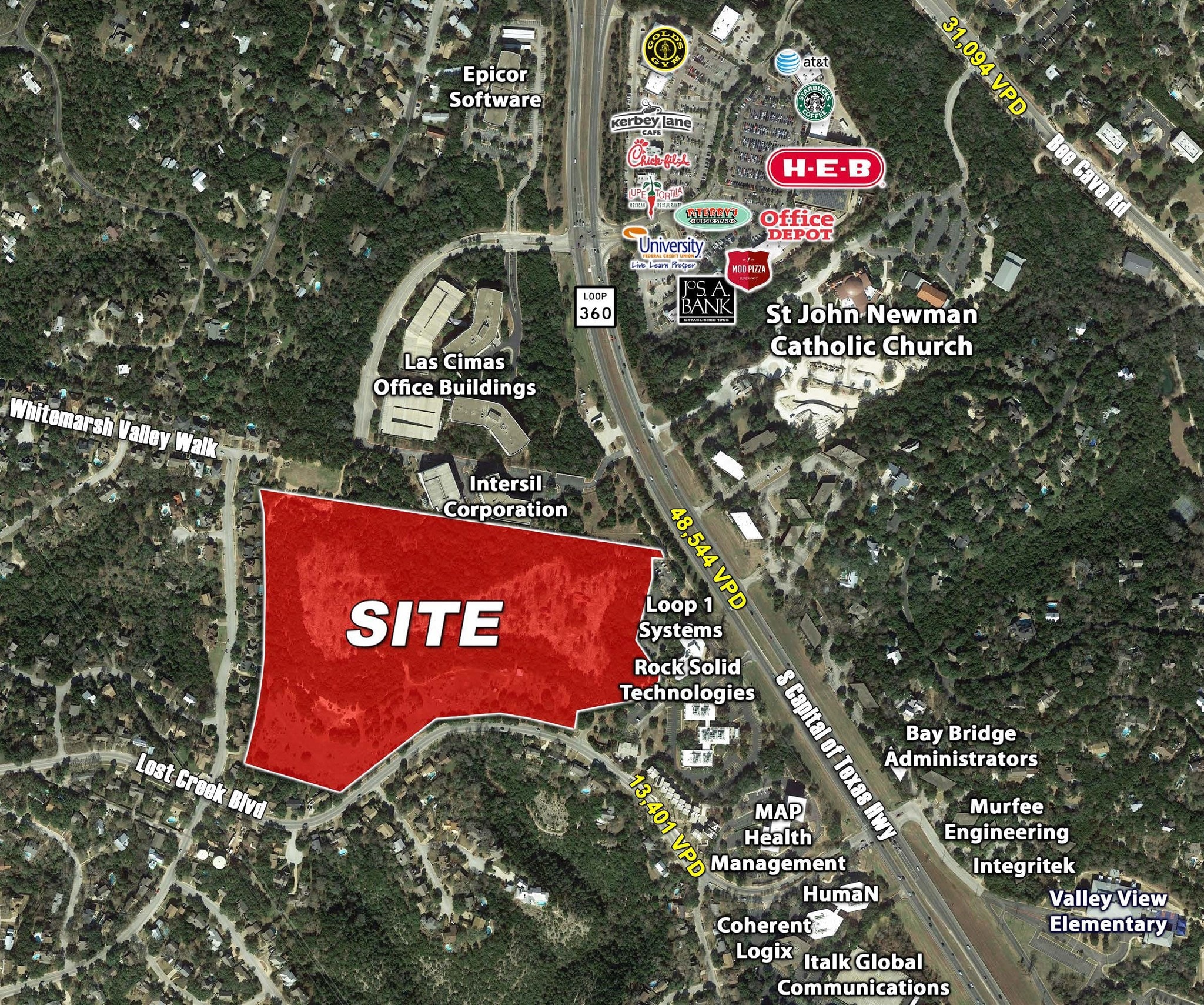 SWQ of Loop 360 & Lost Creek Blvd, Austin, TX for sale Primary Photo- Image 1 of 1