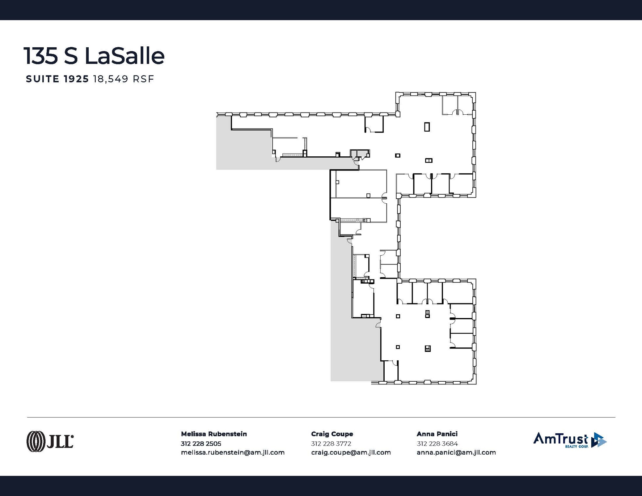 135 S LaSalle St, Chicago, IL for lease Floor Plan- Image 1 of 1