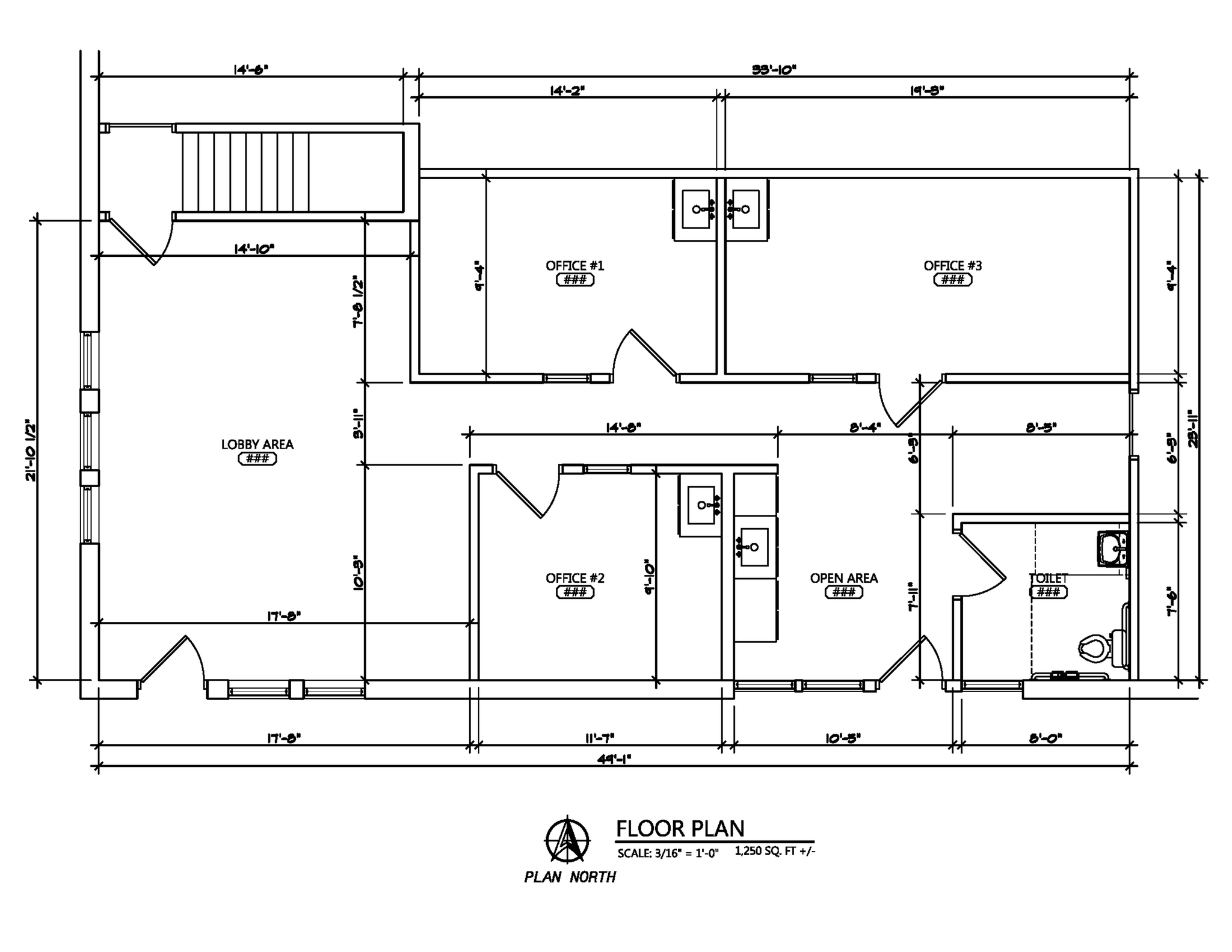 7399 Middlebelt Rd, West Bloomfield, MI for lease Floor Plan- Image 1 of 2