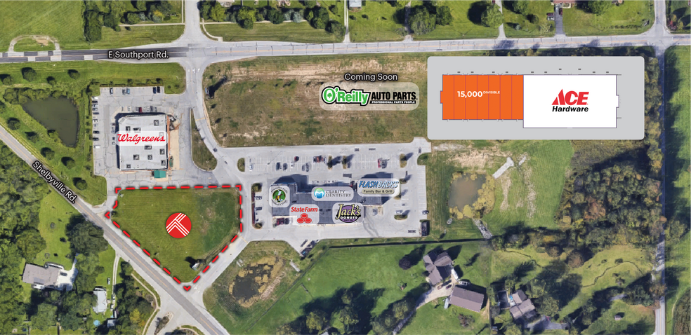 6750 Shelbyville Rd, Indianapolis, IN for lease - Aerial - Image 1 of 8