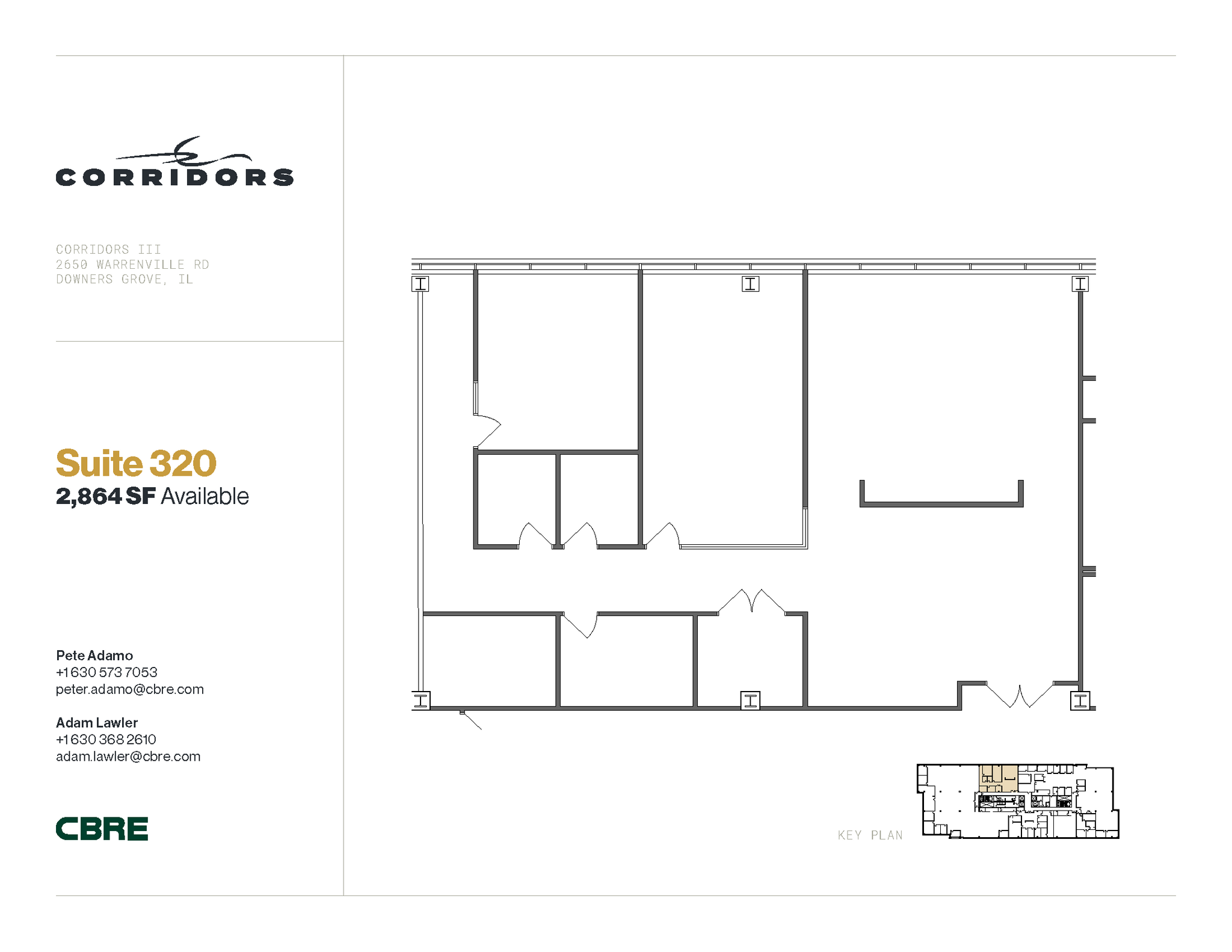 2651 Warrenville Rd, Downers Grove, IL for lease Floor Plan- Image 1 of 1