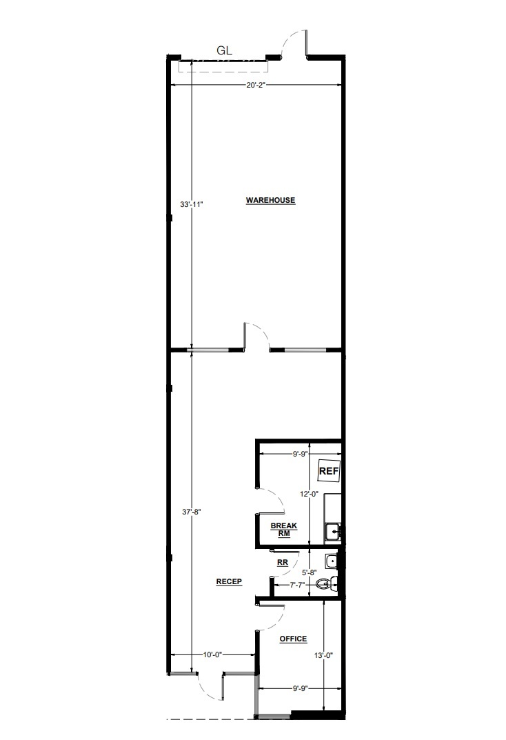 9560 Chesapeake Dr, San Diego, CA for lease Floor Plan- Image 1 of 1