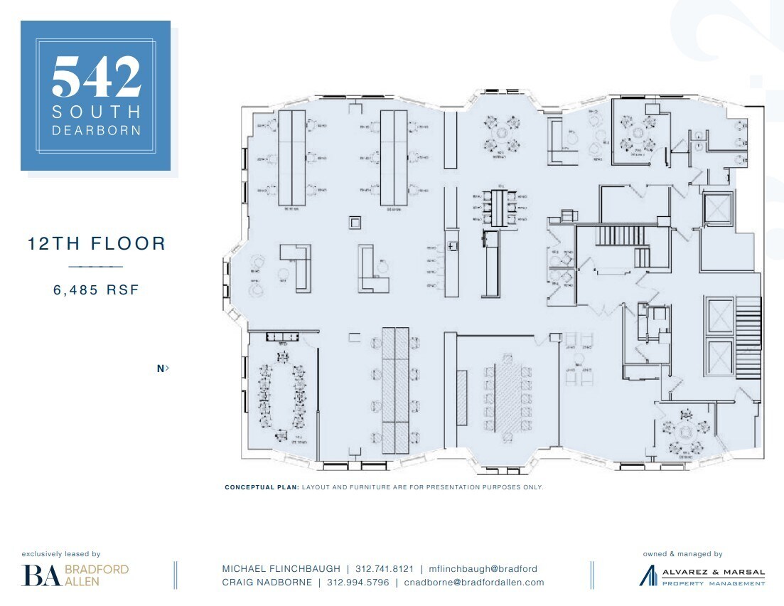 542-550 S Dearborn St, Chicago, IL for lease Floor Plan- Image 1 of 11