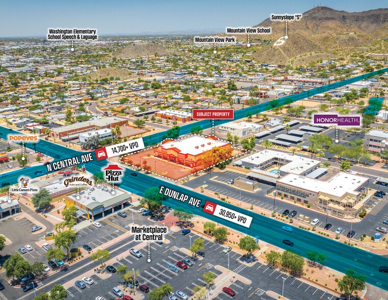 10 E Dunlap Ave, Phoenix, AZ for lease - Aerial - Image 3 of 6