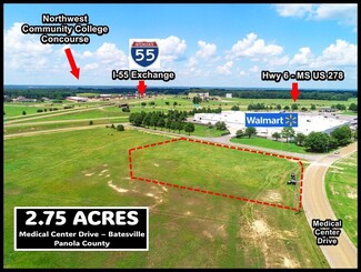 More details for 2.75 acres Medical Center Dr, Batesville, MS - Land for Sale