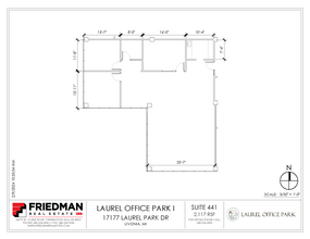 17177 N Laurel Park Dr, Livonia, MI for lease Floor Plan- Image 1 of 2