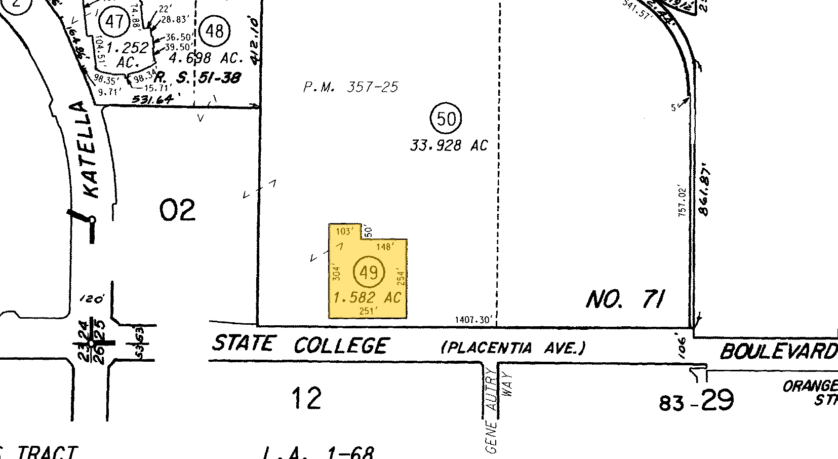 1900 S State College Blvd, Anaheim, CA for sale Plat Map- Image 1 of 1