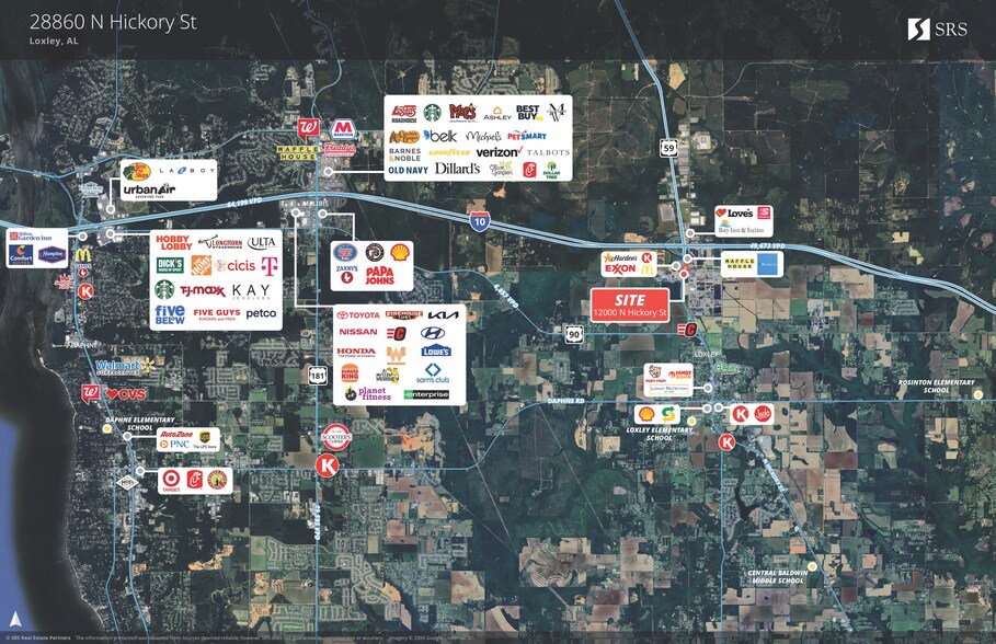 12000 N Hickory St, Loxley, AL for sale - Aerial - Image 2 of 2