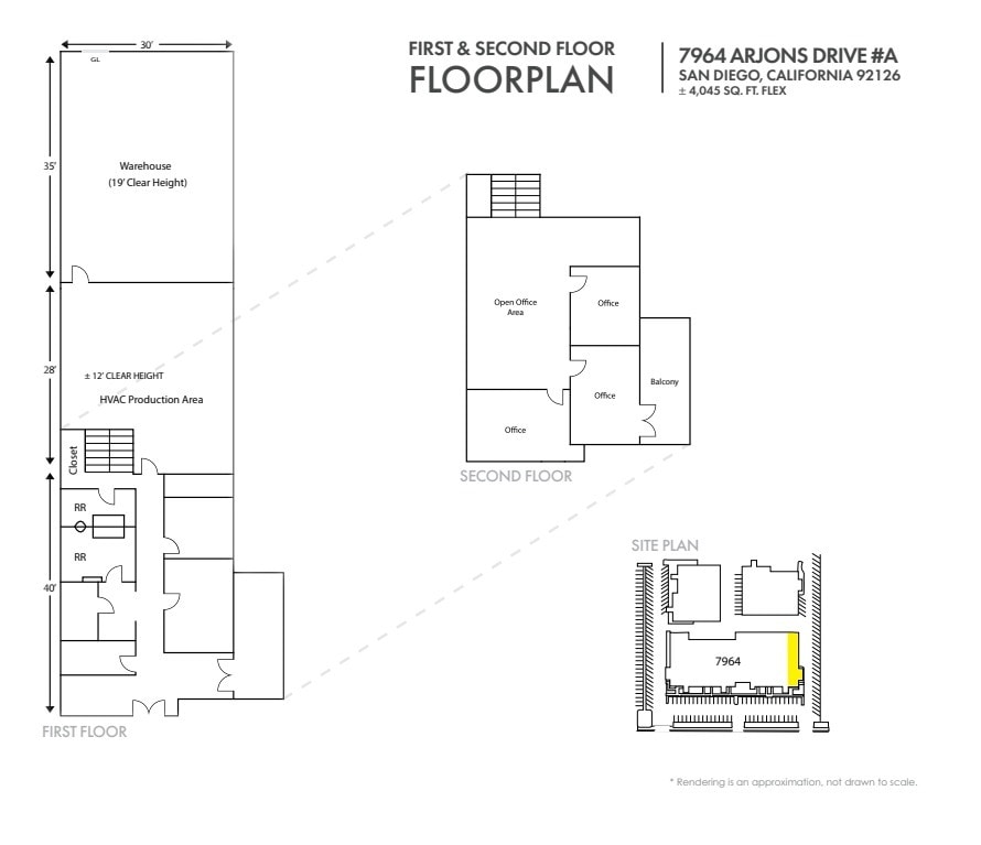 7964 Arjons Dr, San Diego, CA for lease Floor Plan- Image 1 of 1