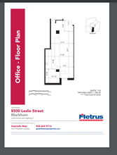 8500 Leslie St, Markham, ON for lease Floor Plan- Image 2 of 2