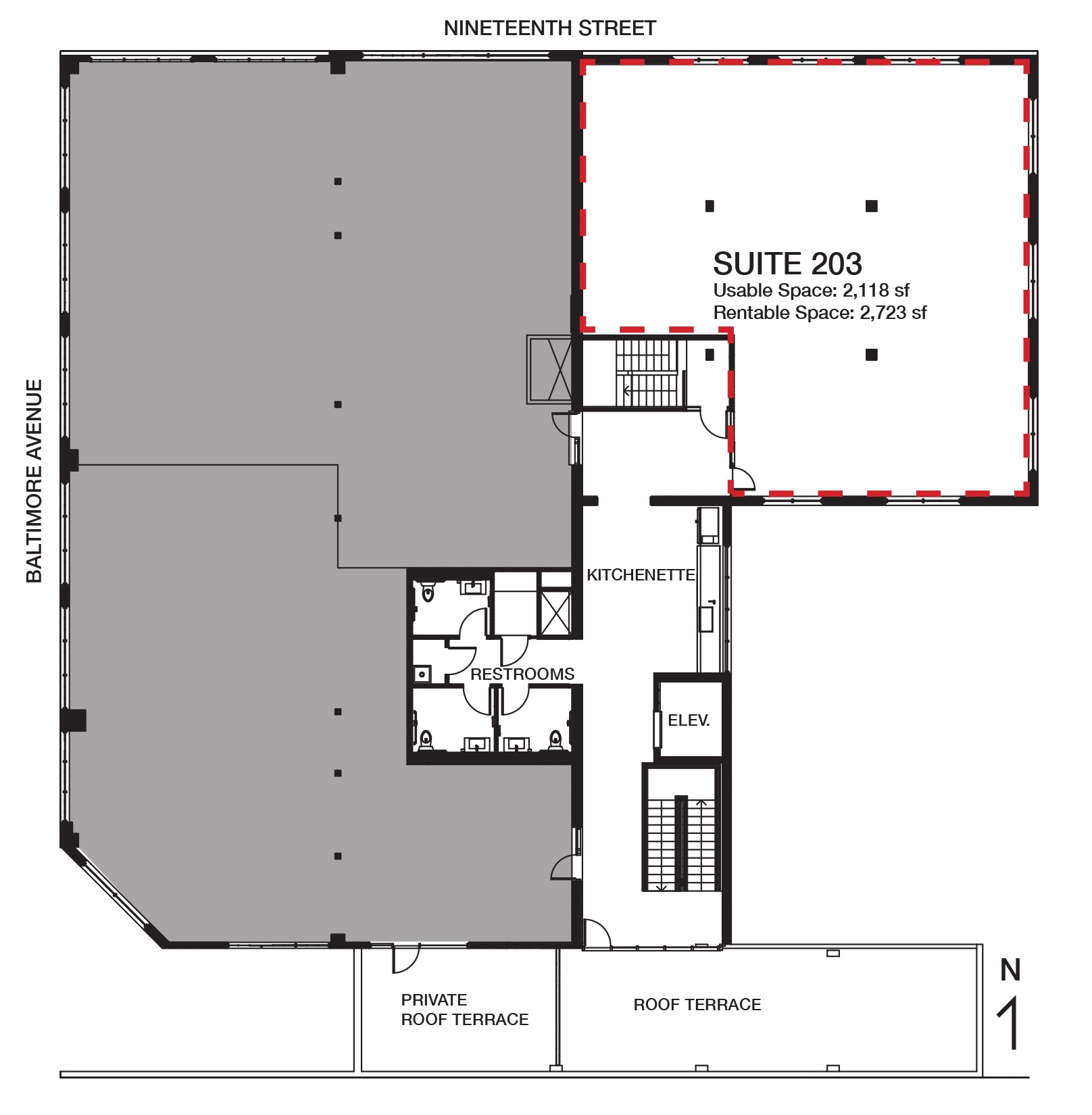 1901 Baltimore Ave, Kansas City, MO for lease Floor Plan- Image 1 of 1