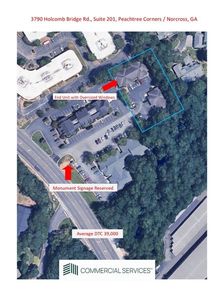 3790 Holcomb Bridge Rd, Norcross, GA for sale - Aerial - Image 2 of 12