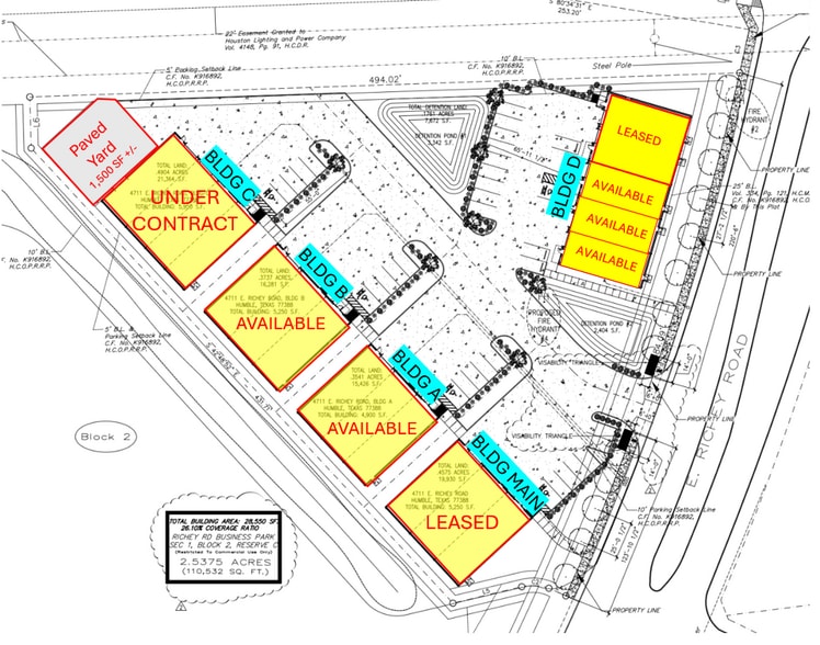 4711 E Richey Rd, Humble, TX for lease - Site Plan - Image 2 of 6