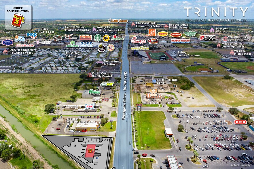 209 N Westgate Dr, Weslaco, TX 78596 Texas Take 5 15Year Absolute