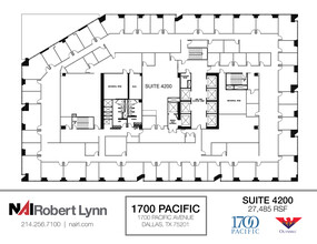 1700 Pacific Ave, Dallas, TX for lease Floor Plan- Image 1 of 1