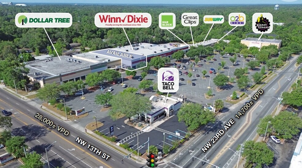1349-1565 NW 23rd Ave, Gainesville, FL for lease - Aerial - Image 1 of 2