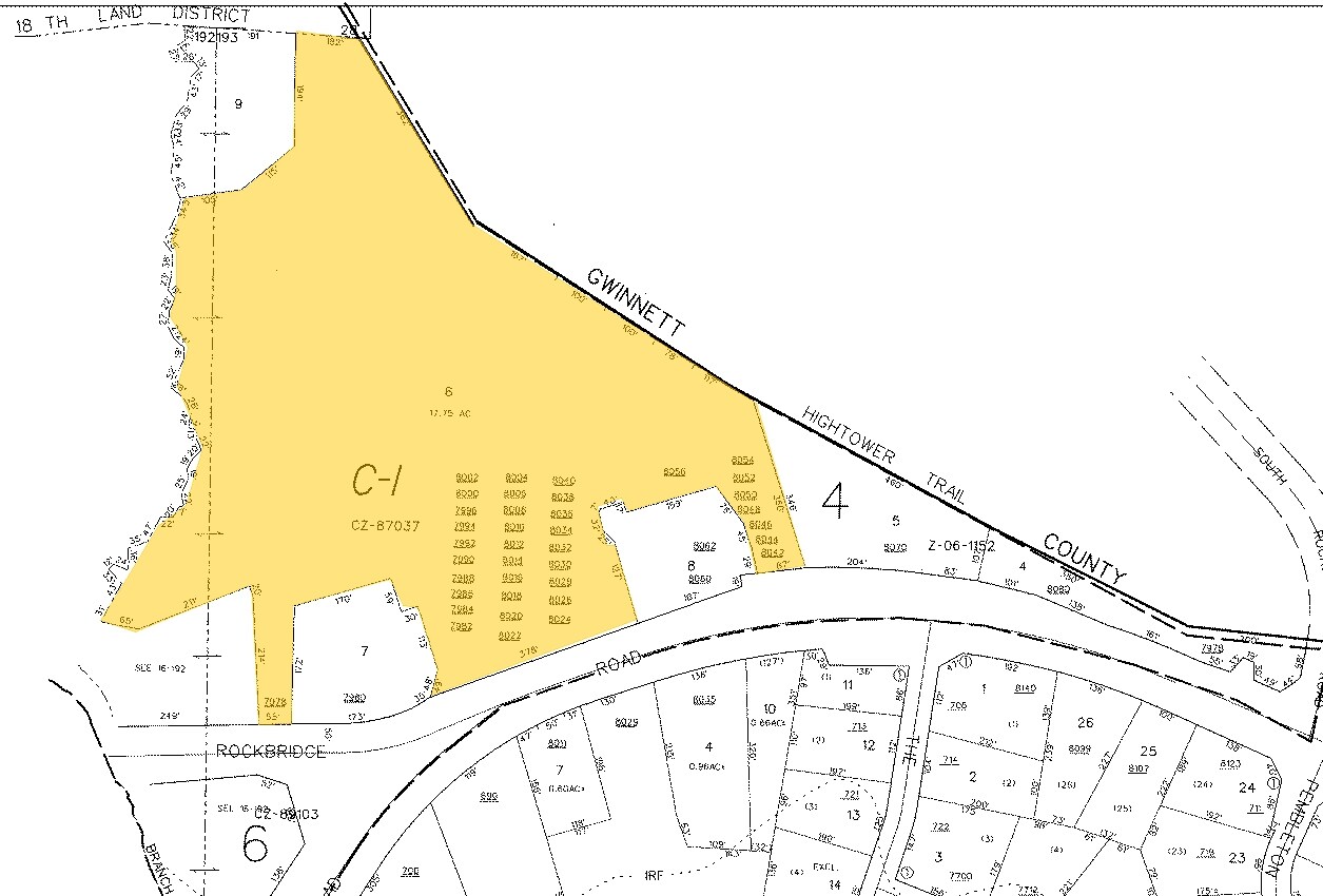 7984-8044 Rockbridge Rd, Lithonia, GA for sale Plat Map- Image 1 of 1