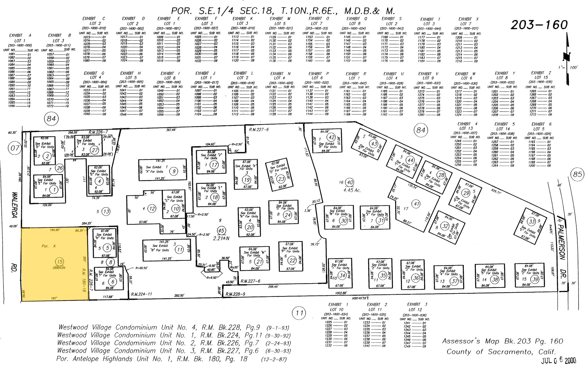 8008 Walerga Rd, Antelope, CA for sale Plat Map- Image 1 of 1