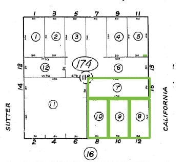 701 N California St, Stockton, CA for sale - Plat Map - Image 3 of 5