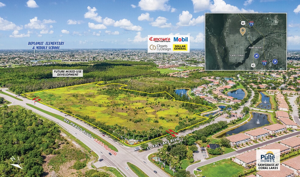 3100 Del Prado Blvd N, Cape Coral, FL for sale - Aerial - Image 3 of 9