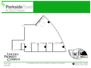 3500 Maple Ave, Dallas, TX for lease Floor Plan- Image 1 of 2