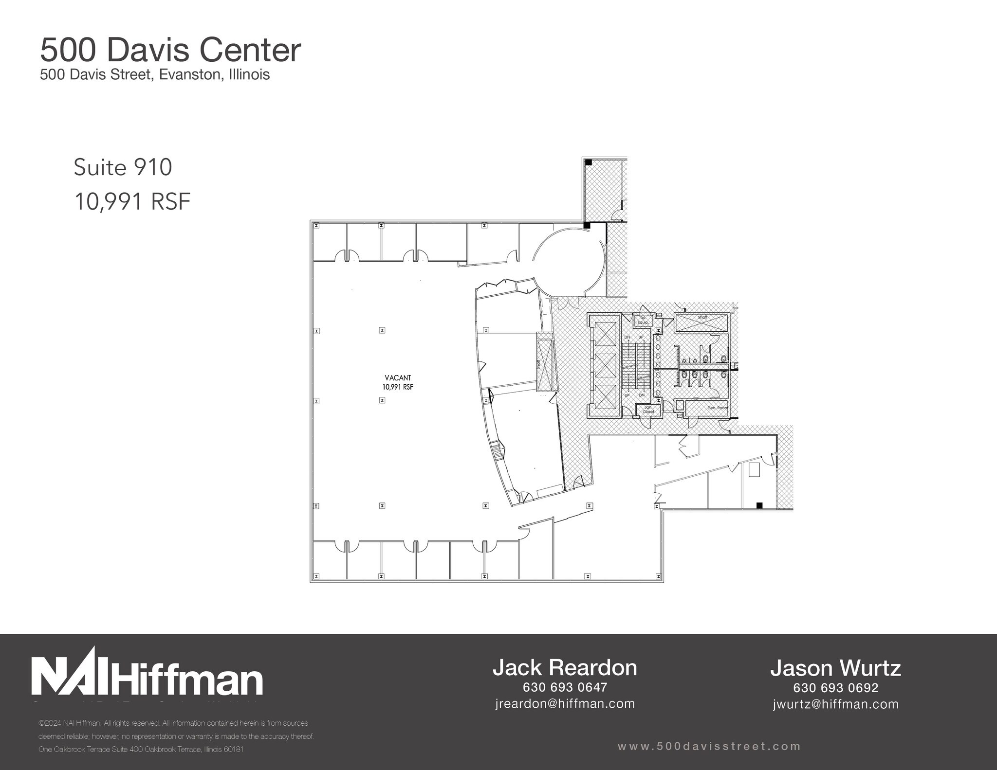 500 Davis St, Evanston, IL for lease Floor Plan- Image 1 of 2