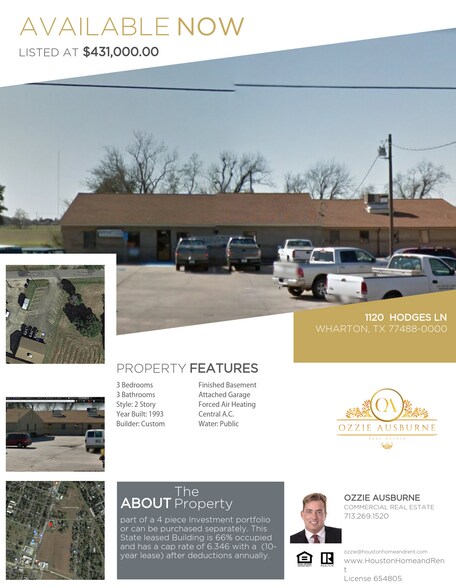 1120 Hodges Ln, Wharton, TX for sale - Primary Photo - Image 1 of 1