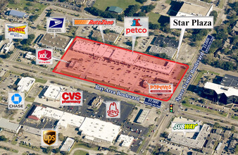 2402-2416 Bay Area Blvd, Houston, TX - aerial  map view