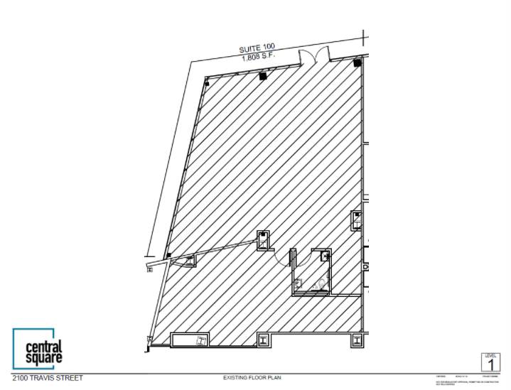 2100 Travis St, Houston, TX for lease Floor Plan- Image 1 of 6