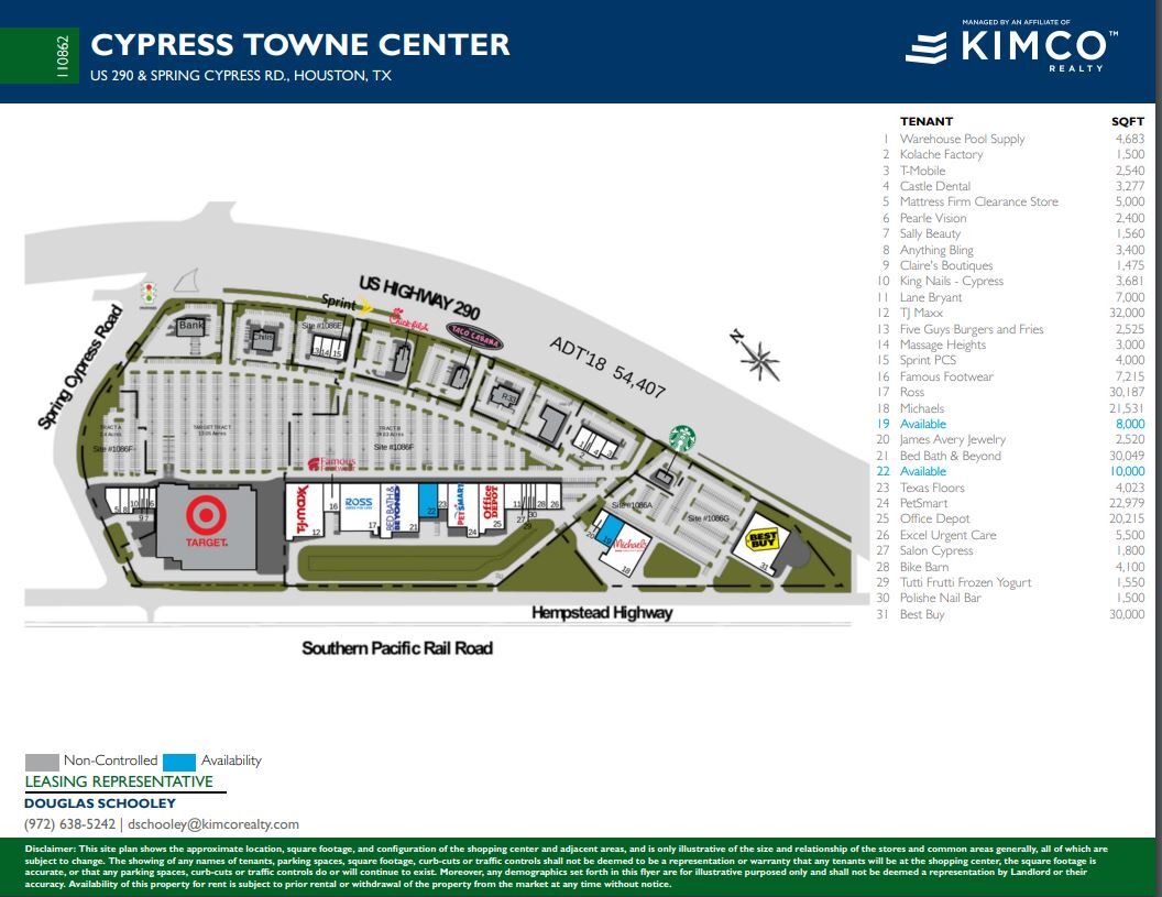25821-25855 US-290 Hwy, Cypress, TX for sale Site Plan- Image 1 of 1