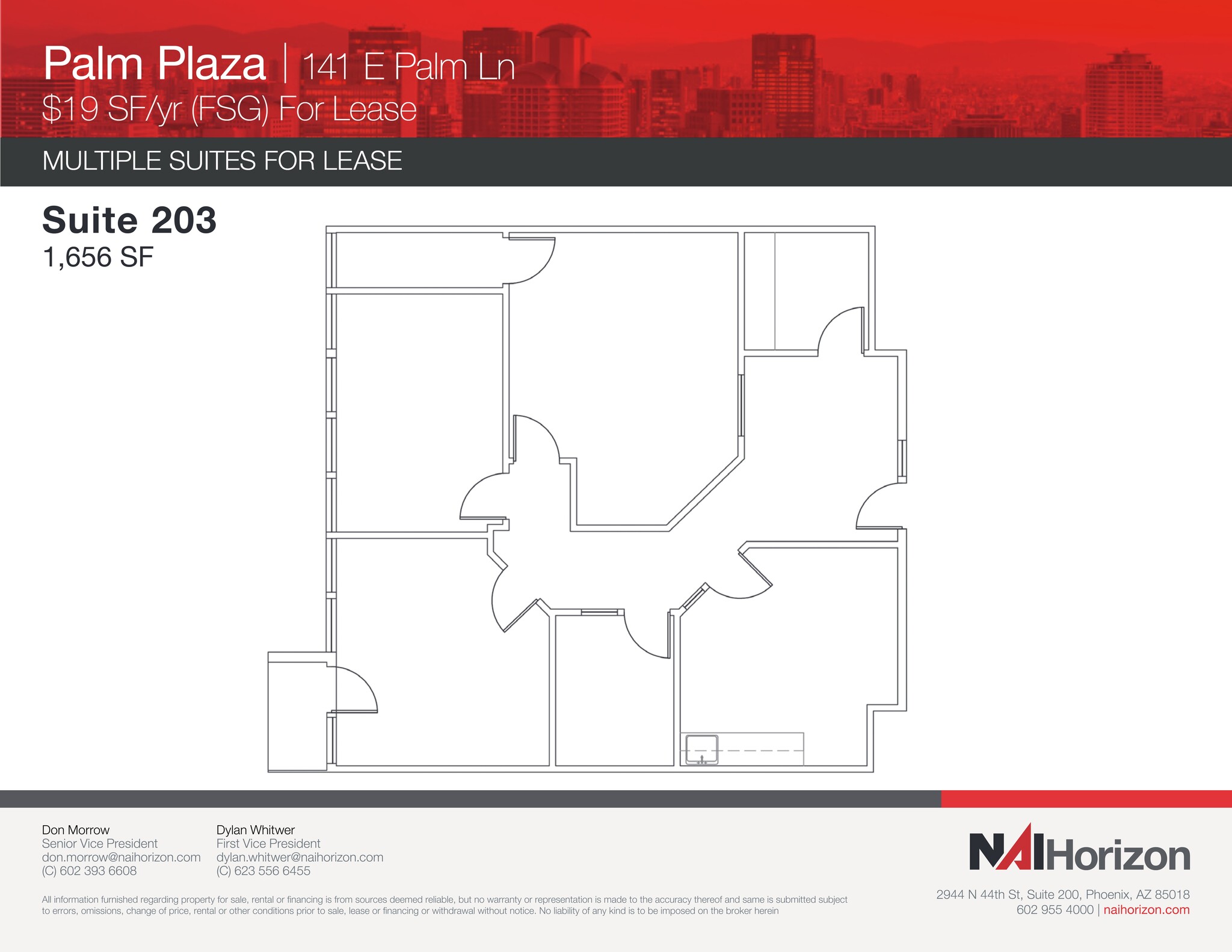 141 E Palm Ln, Phoenix, AZ for lease Site Plan- Image 1 of 1