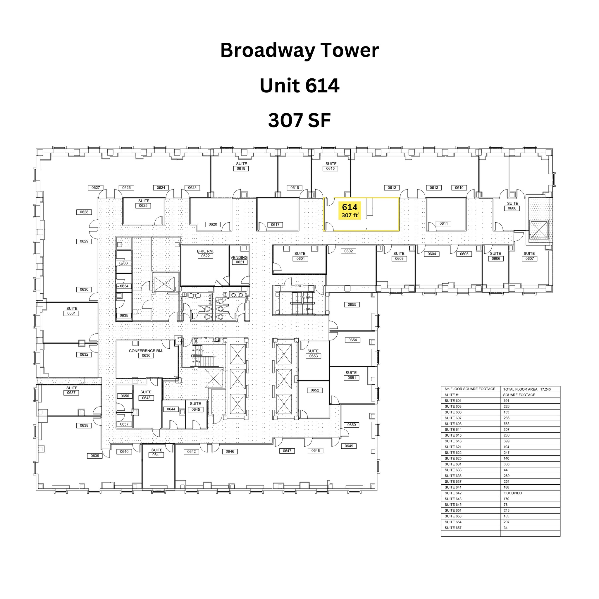 615 N Upper Broadway St, Corpus Christi, TX for lease Floor Plan- Image 1 of 2