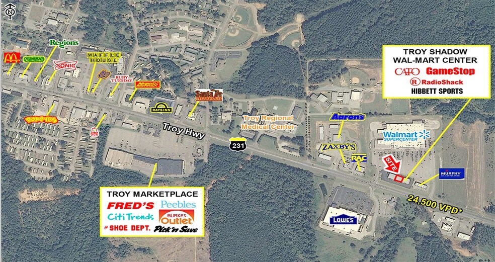 1406-1420 Highway 231 S, Troy, AL for sale - Building Photo - Image 1 of 1