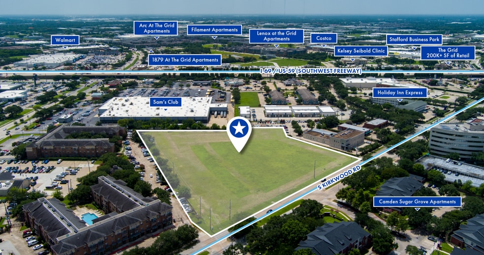 12369 KIRKWOOD, Stafford, TX for sale - Aerial - Image 3 of 3