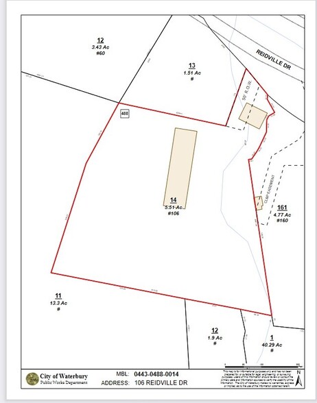 106 Reidville Dr, Waterbury, CT for lease - Plat Map - Image 1 of 1