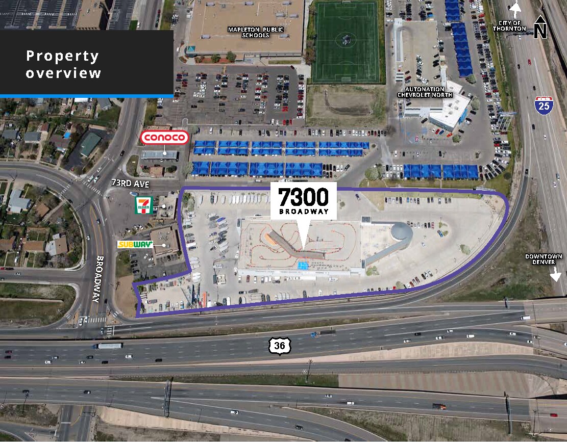 7300 N Broadway, Denver, CO for sale Aerial- Image 1 of 1