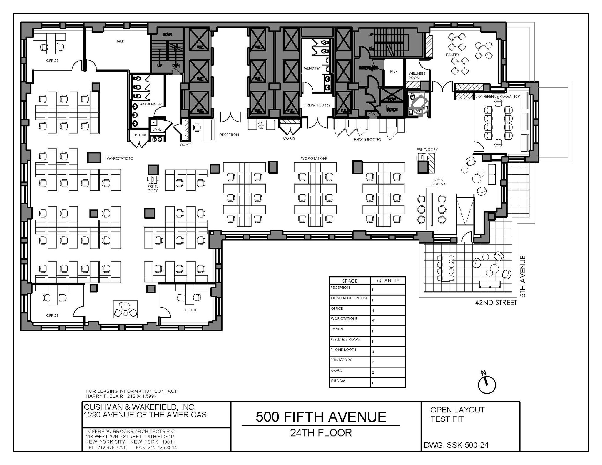 500 Fifth Ave, New York, NY for lease Floor Plan- Image 1 of 3