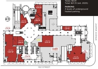10155 102nd St NW, Edmonton, AB for lease Floor Plan- Image 1 of 1