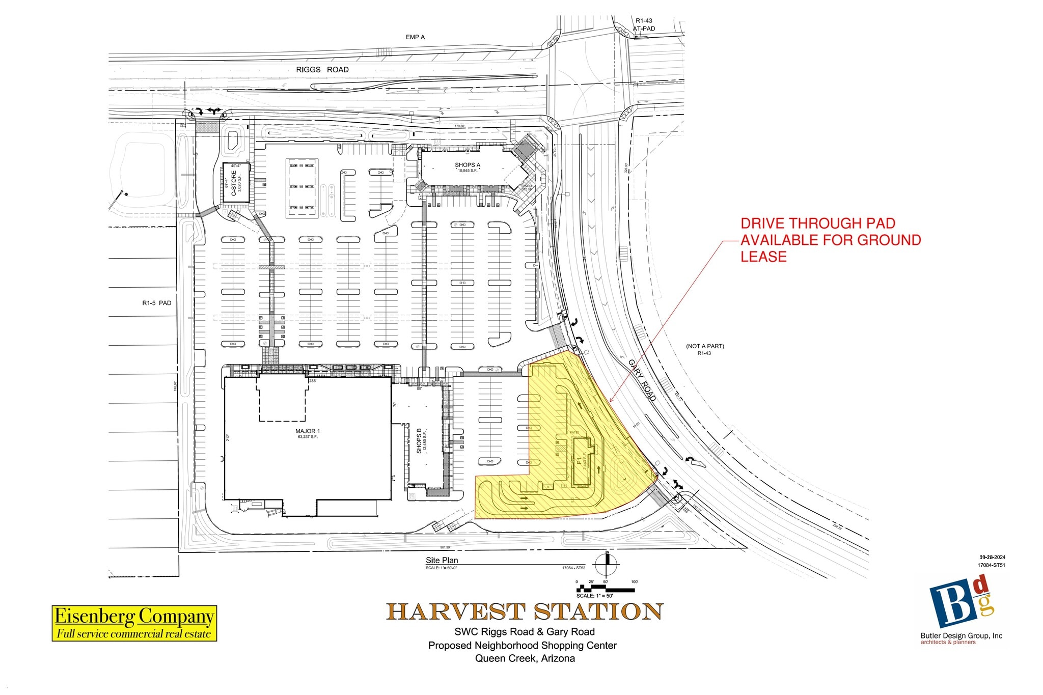 SWC Riggs Rd, Queen Creek, AZ for lease Typical Floor Plan- Image 1 of 3