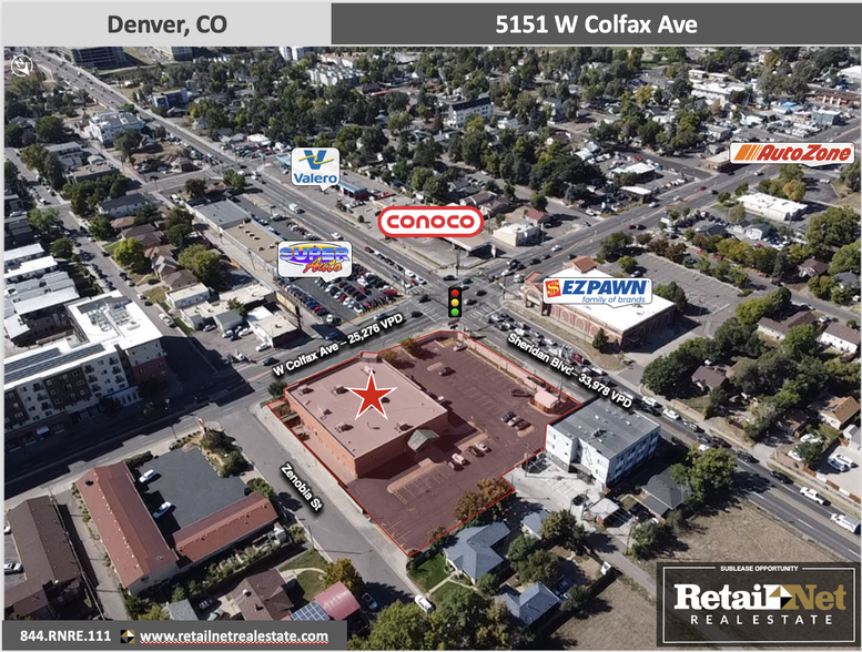 5151 W Colfax Ave, Denver, CO for lease - Building Photo - Image 3 of 11