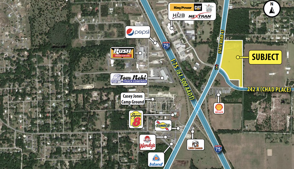 I-75 & SR 47, Lake City, FL for lease - Building Photo - Image 1 of 2