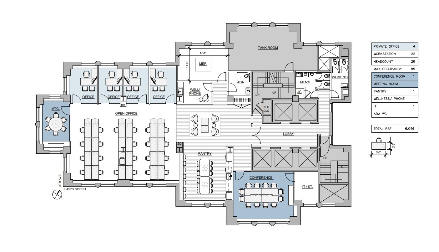 521 Fifth Ave, New York, NY for lease Floor Plan- Image 1 of 1