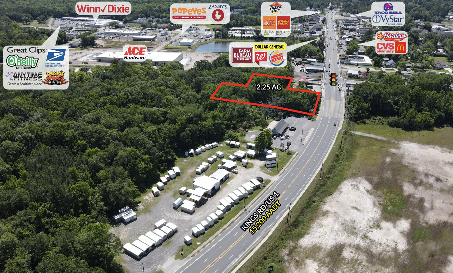 542518 US1, Callahan, FL 32011 2.25 AC Land Callahan, FL