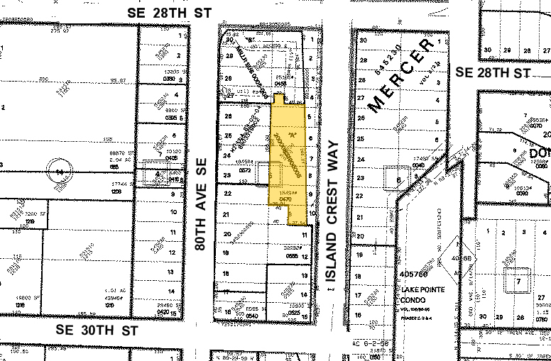 8015 SE 28th St, Mercer Island, WA for lease - Plat Map - Image 2 of 5