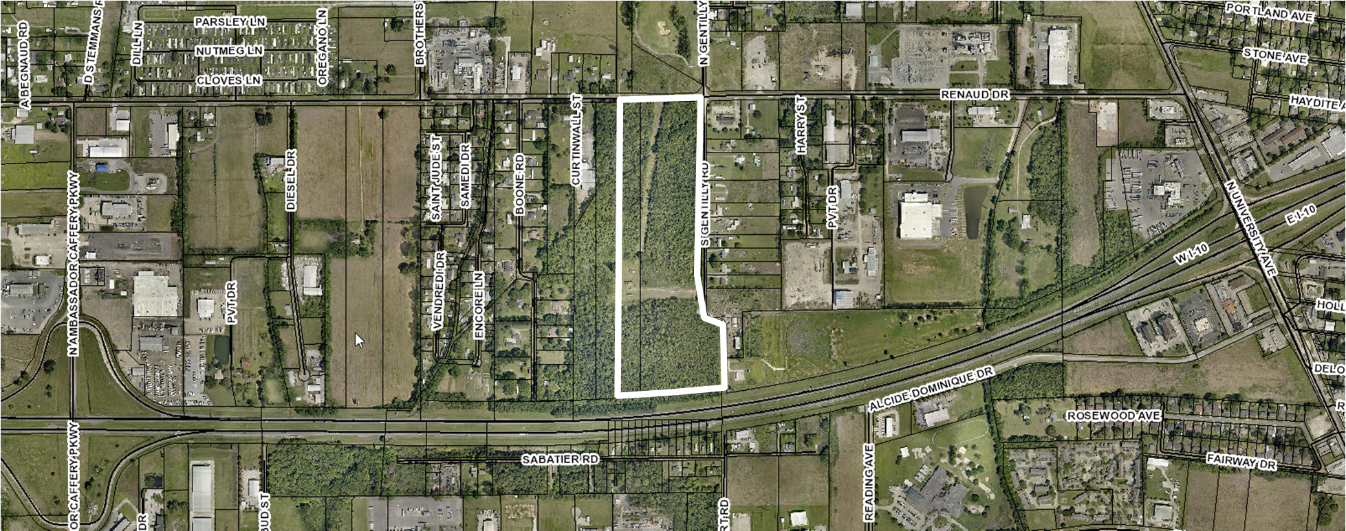 200 Blk S Gentilly, Lafayette, LA for sale Aerial- Image 1 of 1