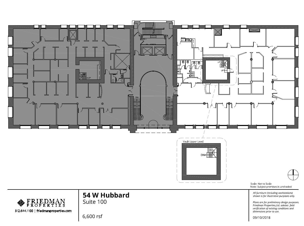 54 W Hubbard St, Chicago, IL for lease Floor Plan- Image 1 of 6